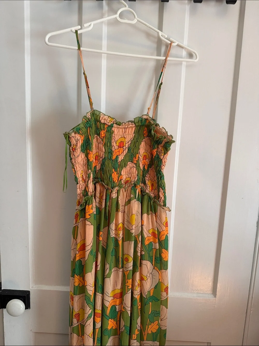 Free People Sophia Jumpsuit in Avocado Combo